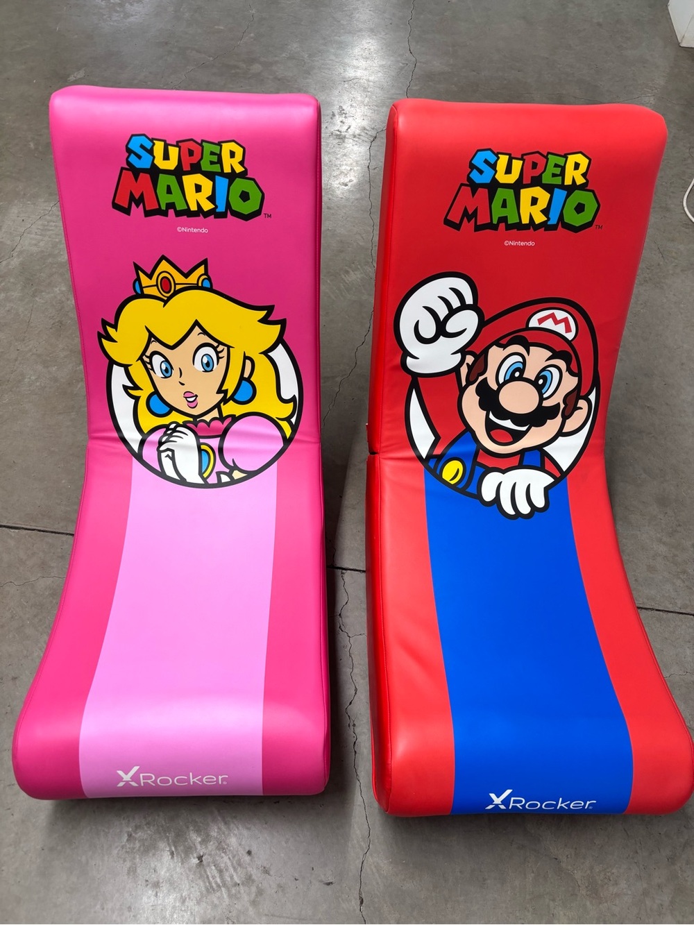 X Rocker Super Mario & Princess Peach Gaming Chairs